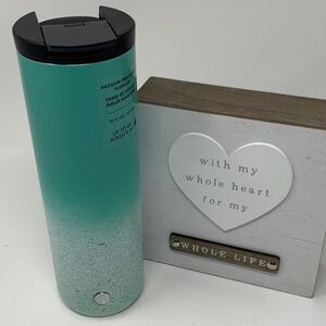 Starbucks Mint Green White Stainless Steel Tumbler